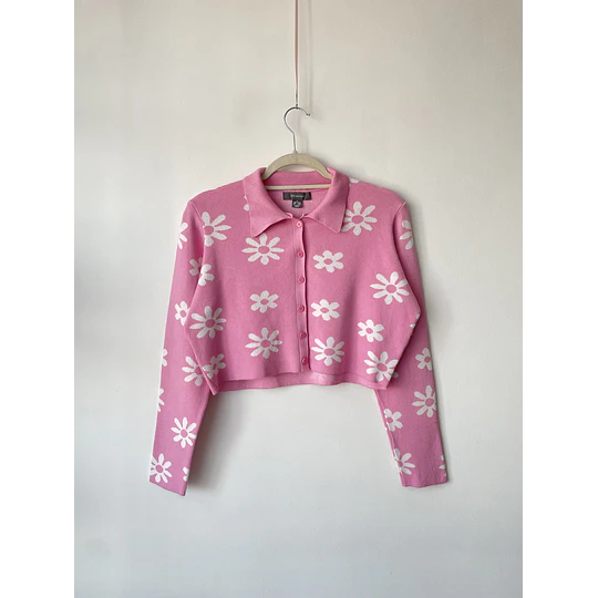 Cardigan margaritas. Talla: M