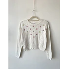 Sweater bordados. Talla: L chico (m) 1
