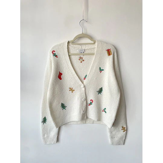 Cardigan navidad. Talla: M