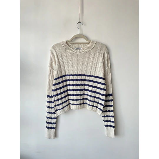 Sweater trenzado. Talla: S holgado (m)