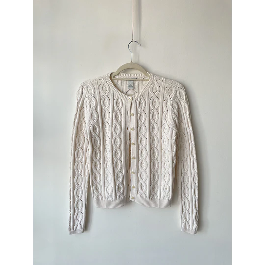 Cardigan trenzado. Talla: S
