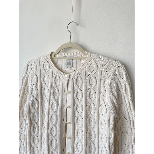Cardigan trenzado. Talla: S