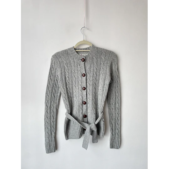 Cárdigan gris Tommy fibras naturales. Talla: XS