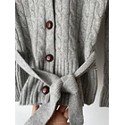 Cárdigan gris Tommy fibras naturales. Talla: XS 3