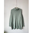 Sweater largo verde agua. Talla: L 1