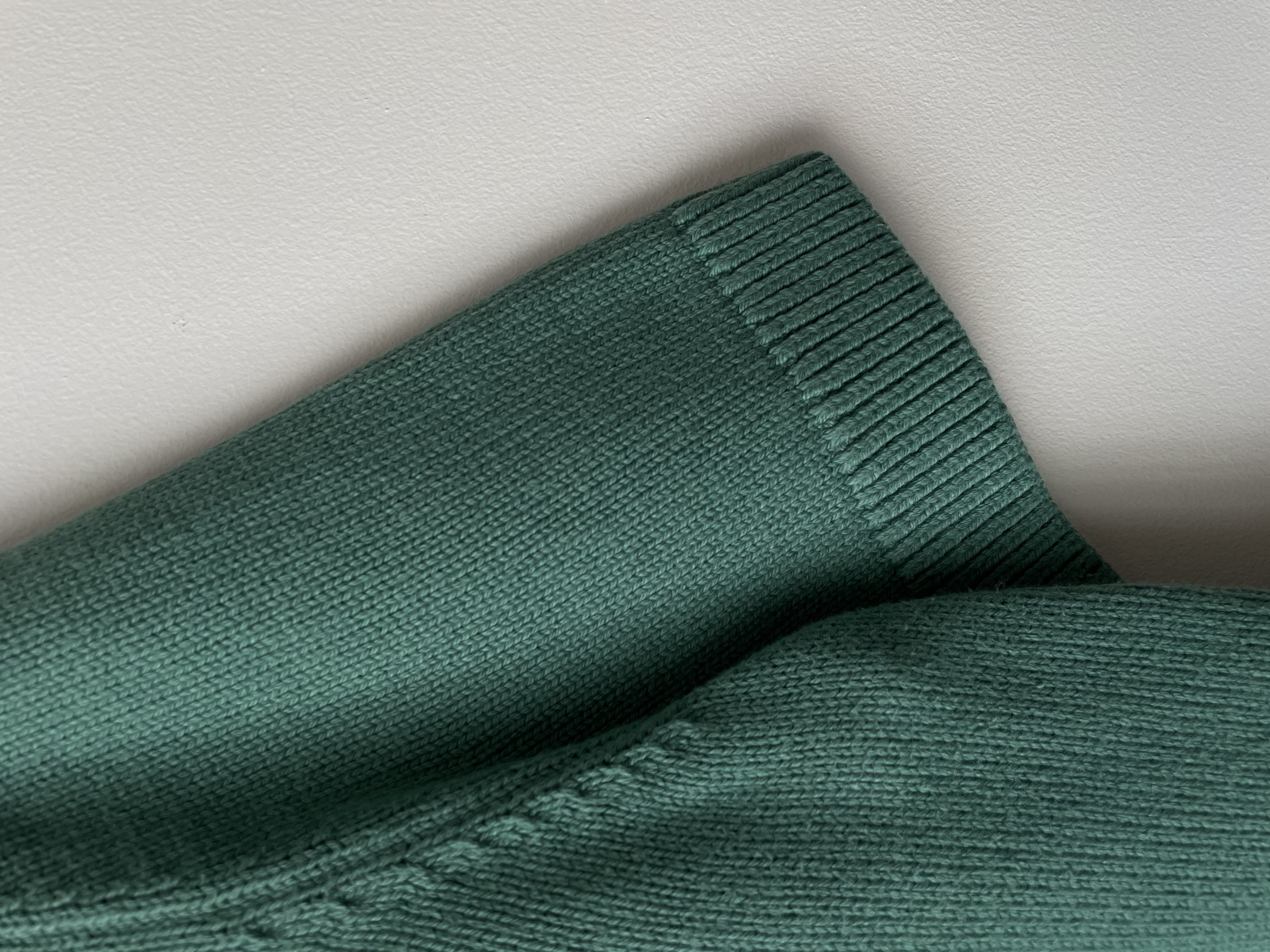 Polera verde algodón. Talla: M 3