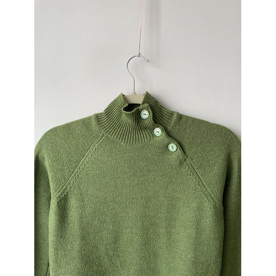 Sweater pistacho Lana Merino. Talla: S