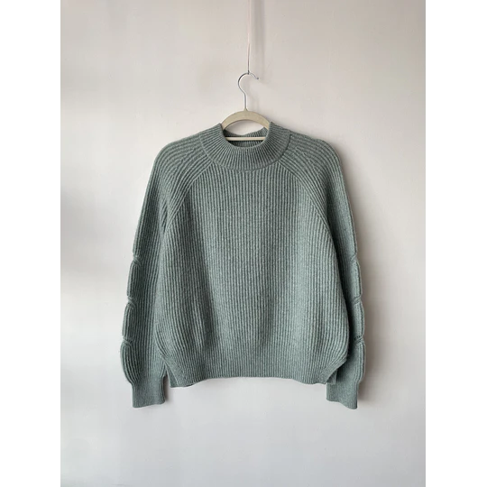 Sweater cachemir verde. Talla: L 