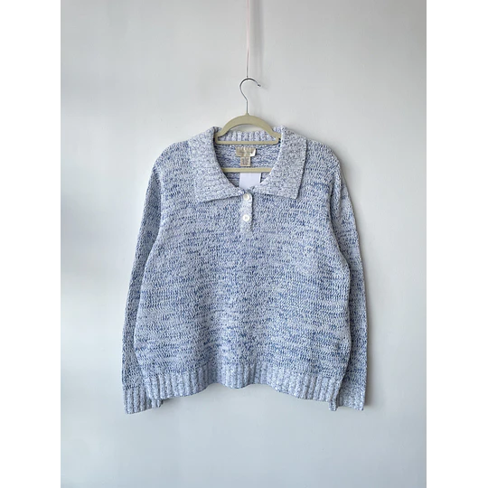 Sweater jaspeado. Talla: XL