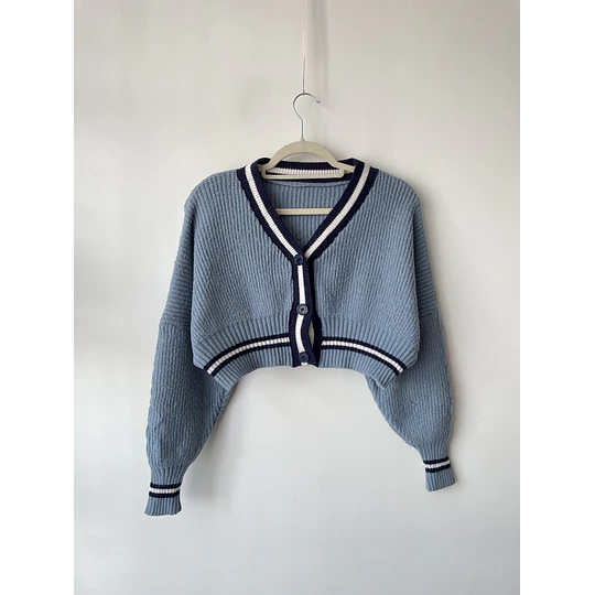 Cárdigan celeste. Talla: S