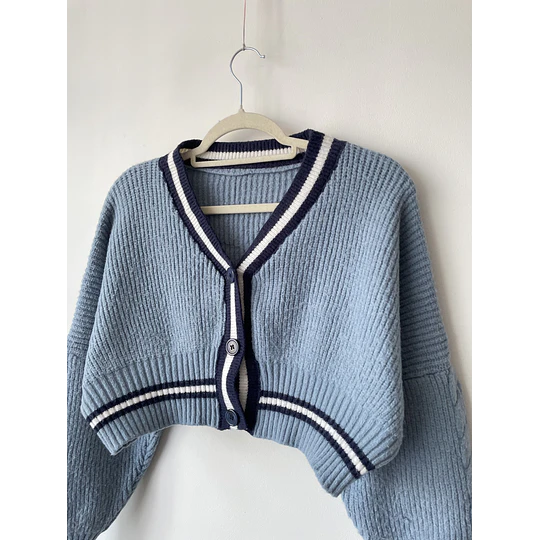 Cárdigan celeste. Talla: S