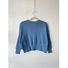 Sweater celeste petróleo. Talla: S 1