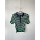 Polera rayada. Talla: L elasticado (m) 1