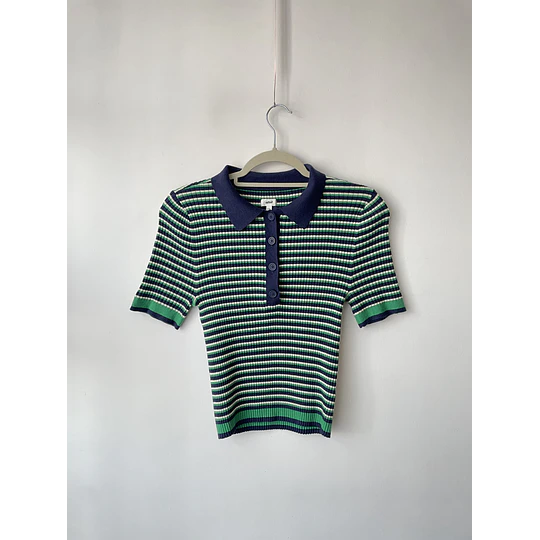 Polera rayada. Talla: L elasticado (m)