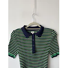Polera rayada. Talla: L elasticado (m) 2