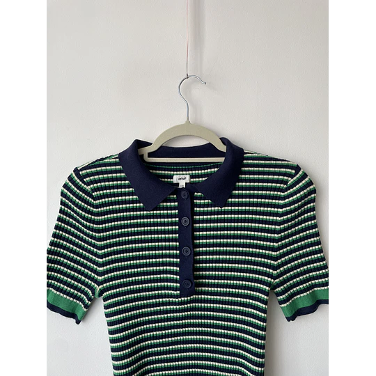 Polera rayada. Talla: L elasticado (m)