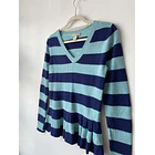 Sweater rayado lana y cachemira. Talla: S 2