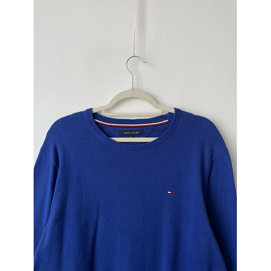 Sweater azul tommy. Talla: M hombre (L mujer) 