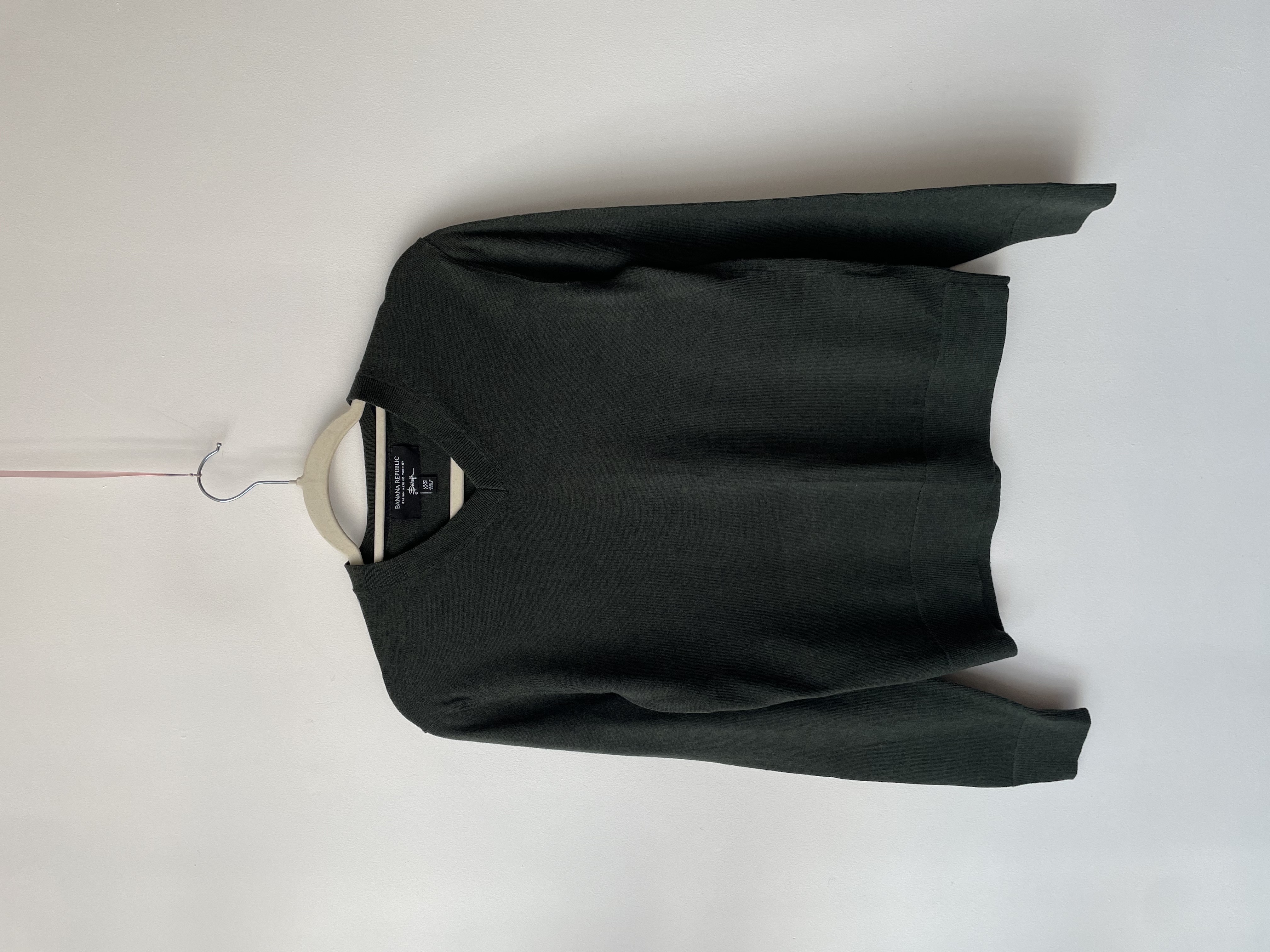 Sweater verde lana Merino. Talla: XXS 2