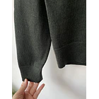 Sweater verde lana Merino. Talla: XXS 4