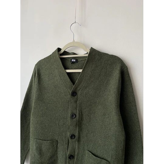 Cárdigan verde lana. Talla: M chico (S)