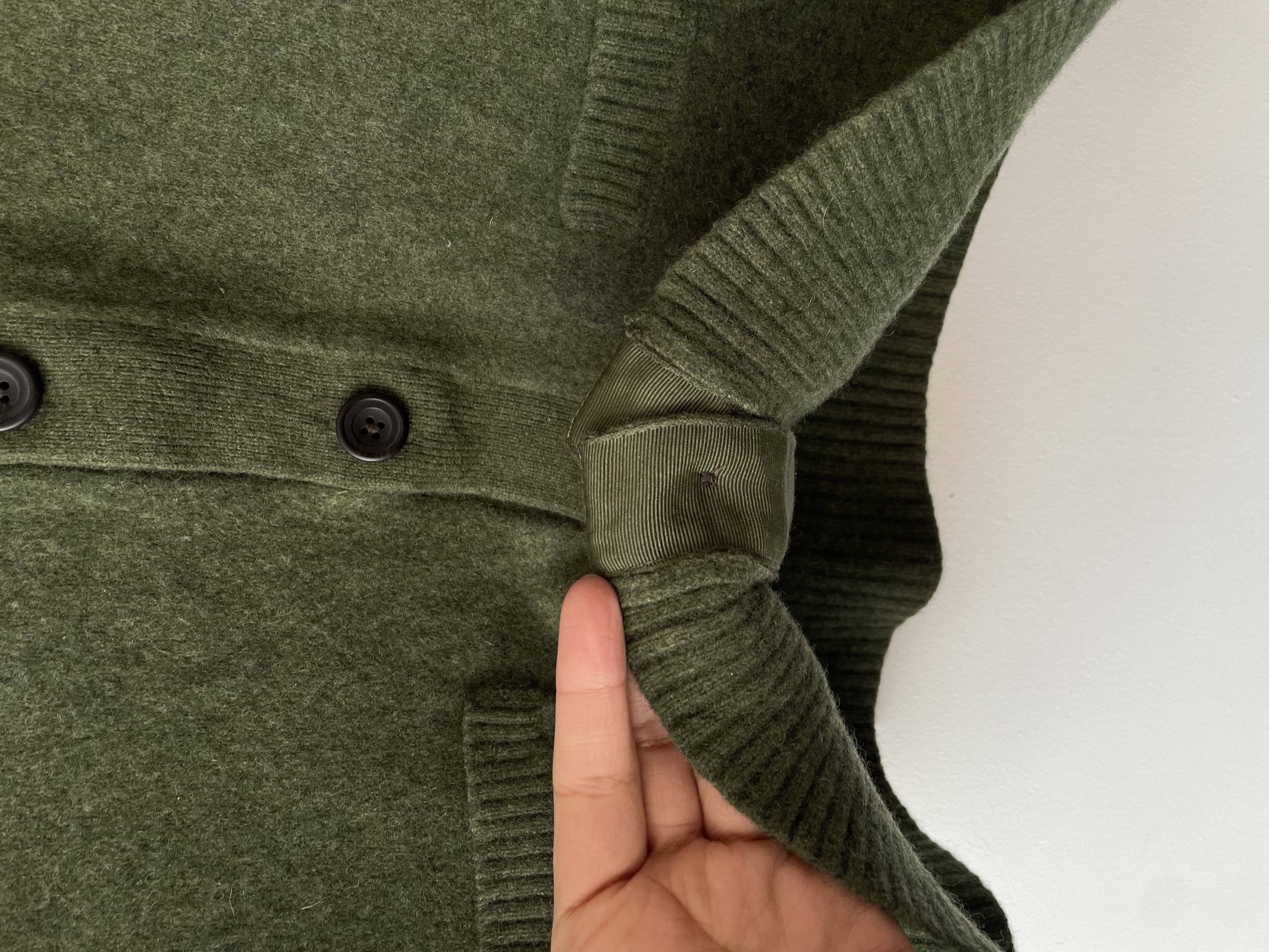 Cárdigan verde lana. Talla: M chico (S) 4