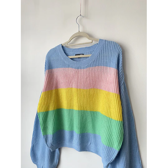 Sweater globo. Talla: M oversized