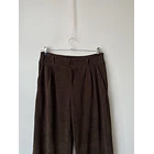 Pantalón wide café. Talla: M  2