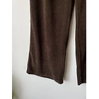 Pantalón wide café. Talla: M  3