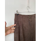 Pantalón wide café. Talla: M  4