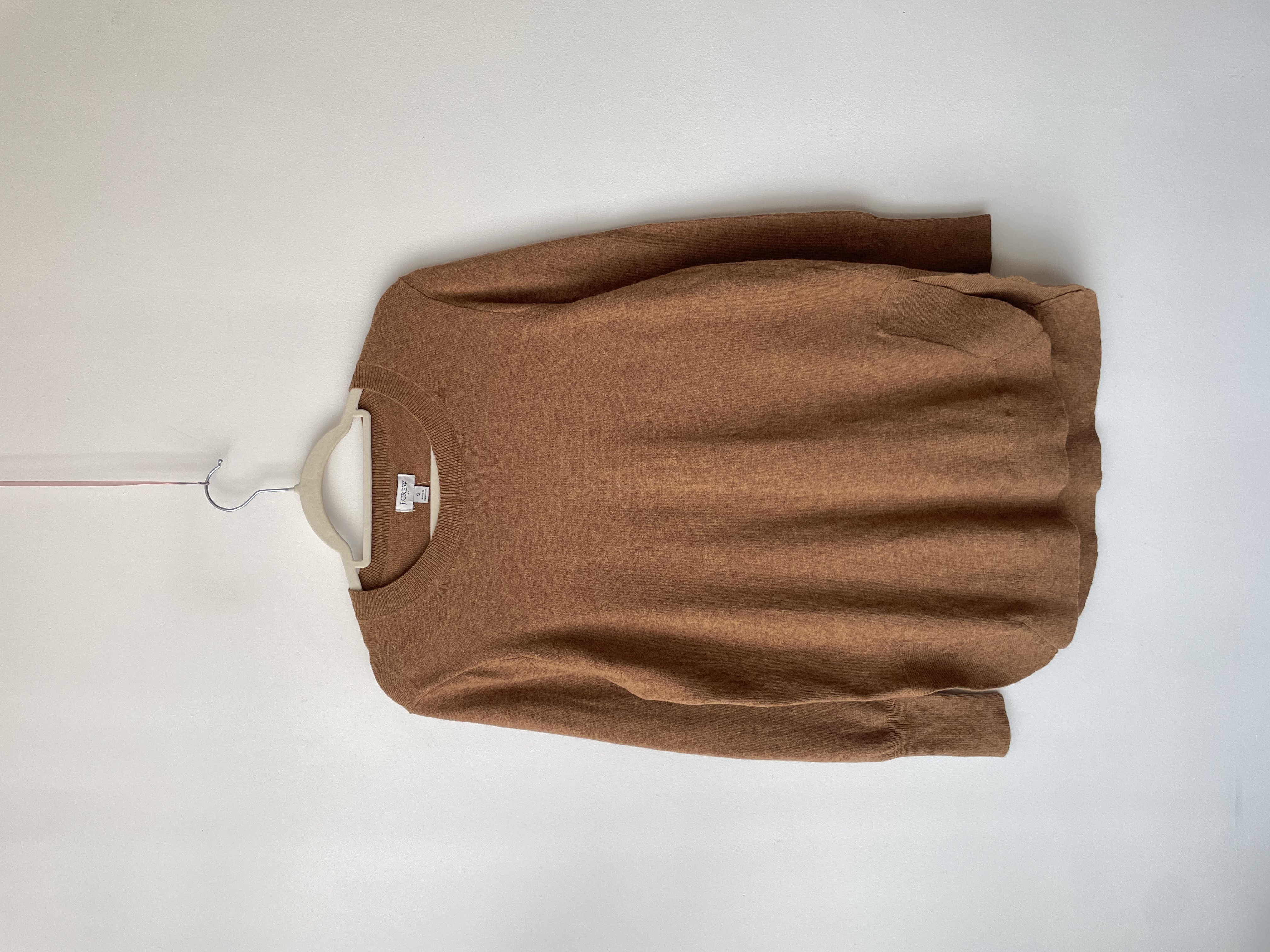 Sweater camel lana y algodón. Talla: S 1
