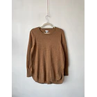Sweater camel lana y algodón. Talla: S 1