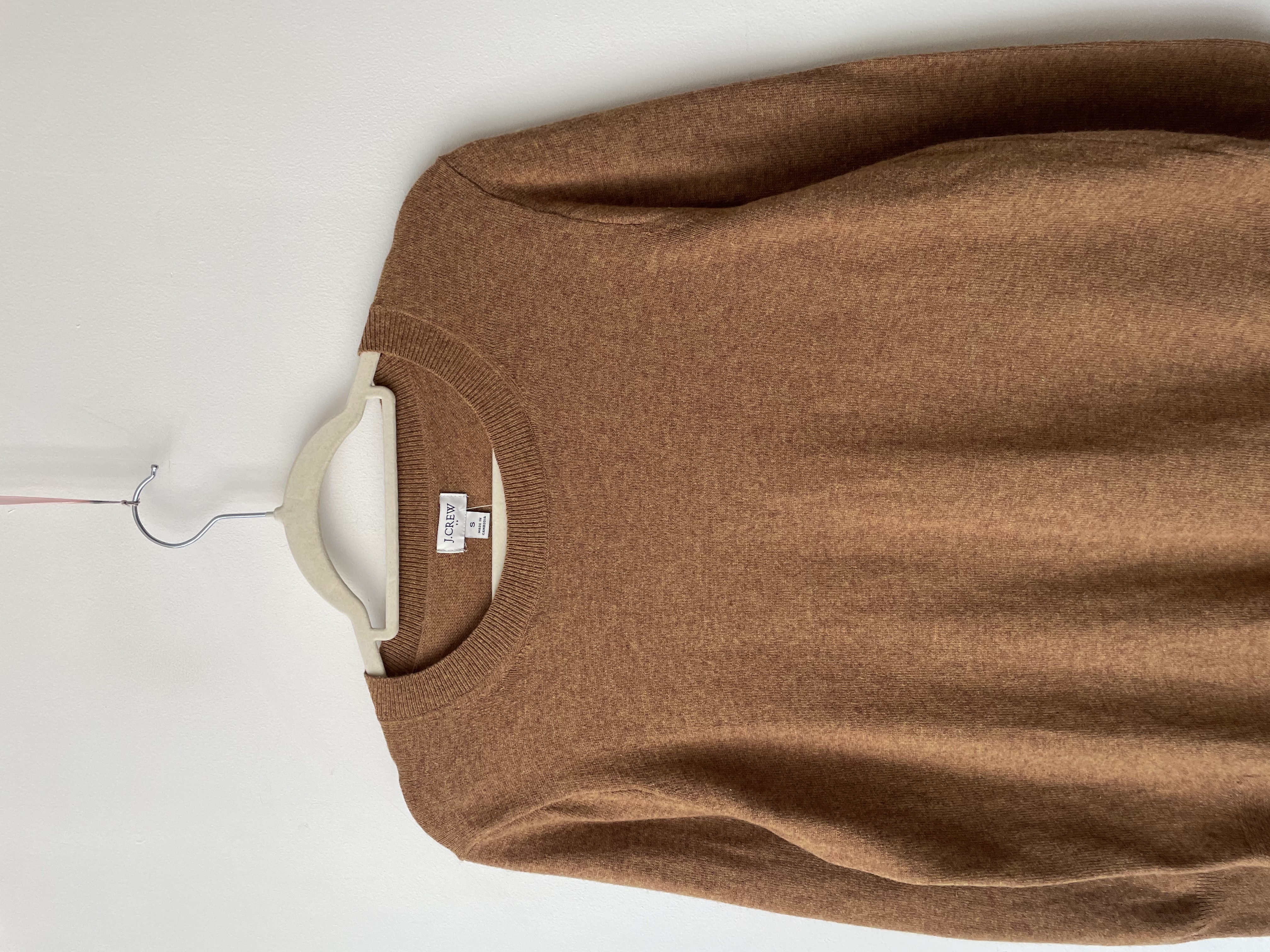 Sweater camel lana y algodón. Talla: S 2