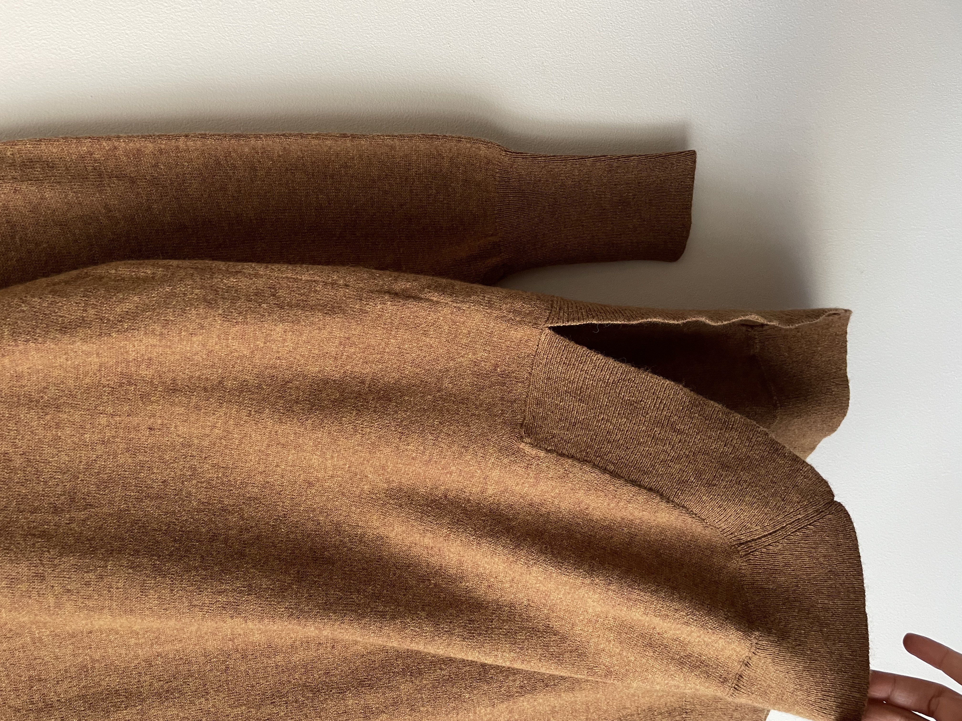 Sweater camel lana y algodón. Talla: S 3