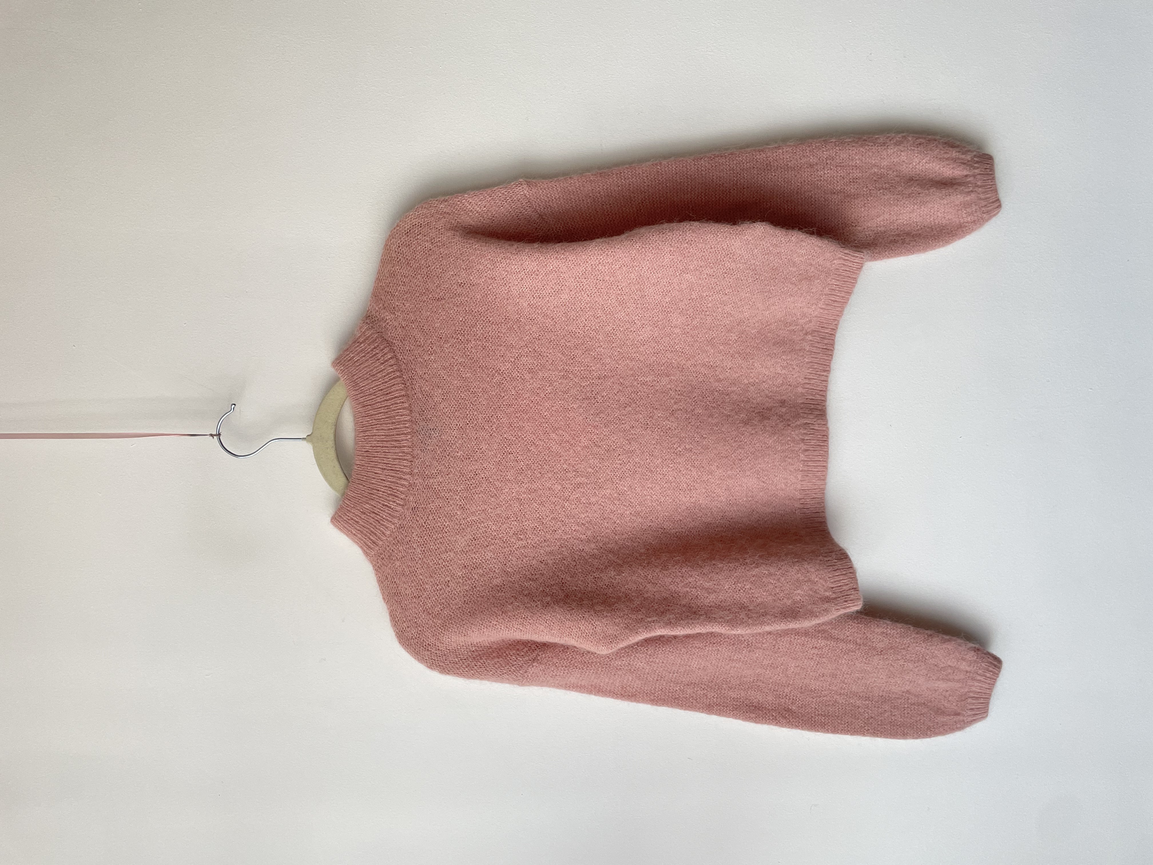 Sweater rosa lana y alpaca. Talla: XS 1