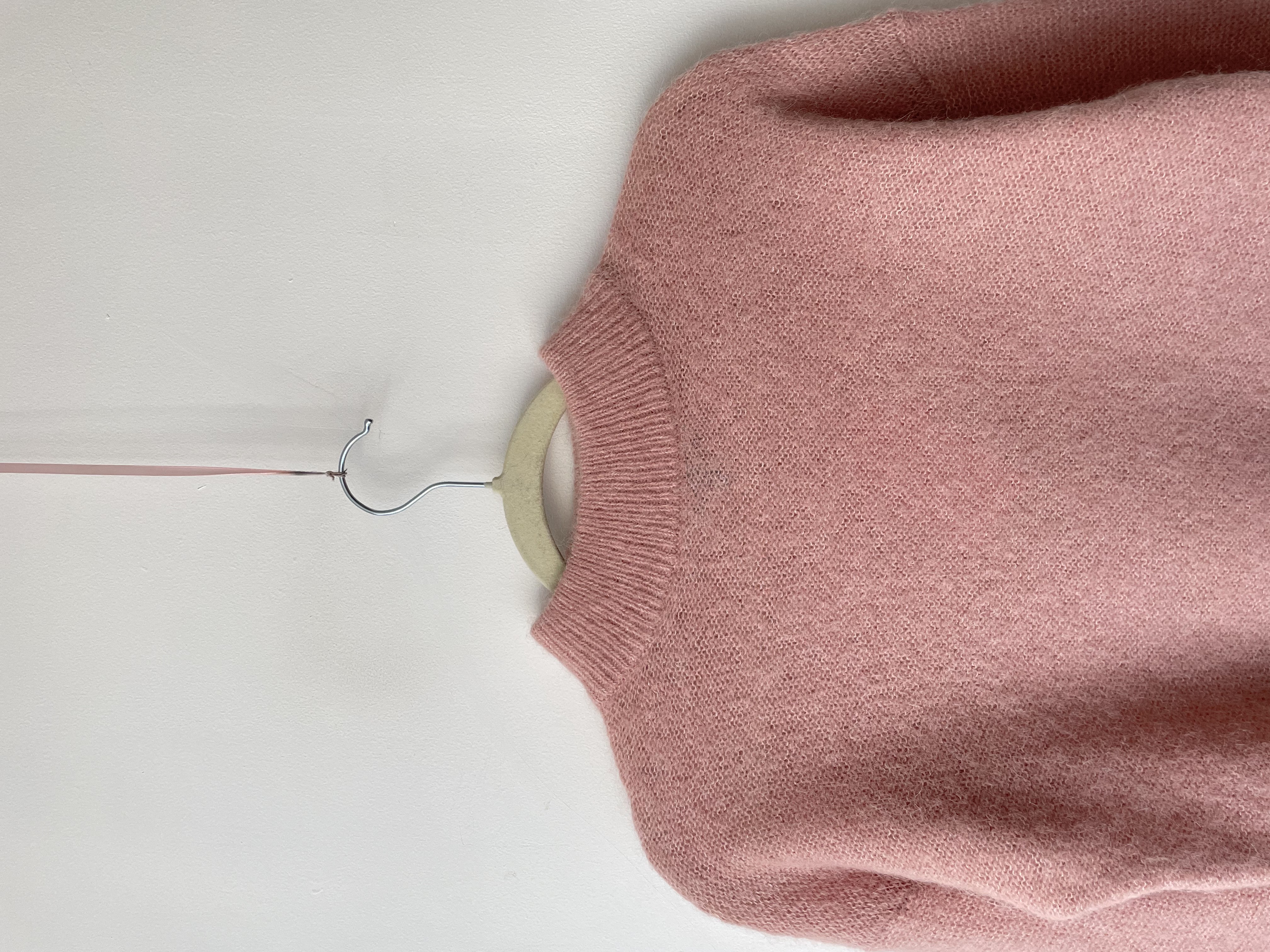 Sweater rosa lana y alpaca. Talla: XS 2