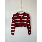 Sweater crop rayas. Talla: XS 1