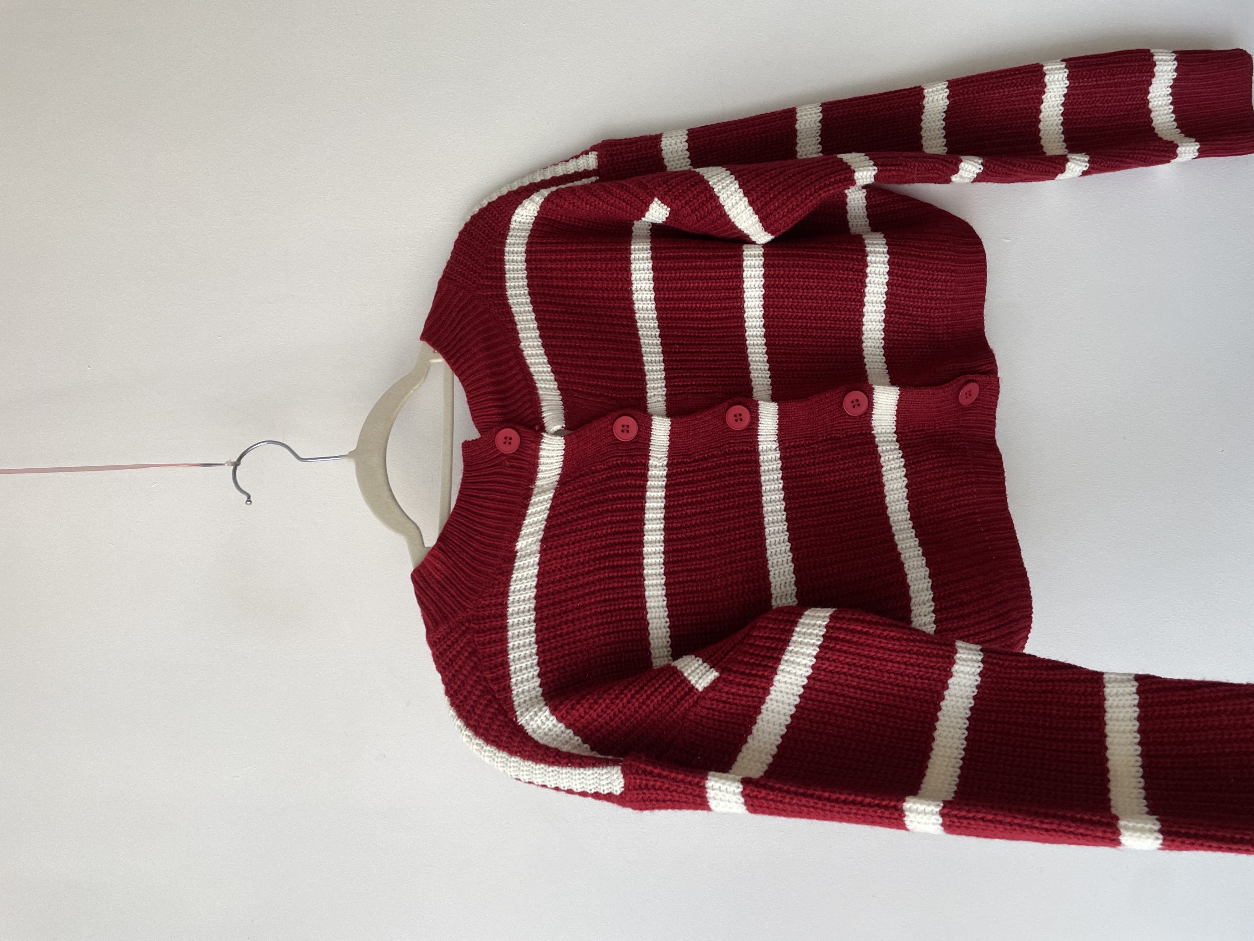 Sweater crop rayas. Talla: XS 2