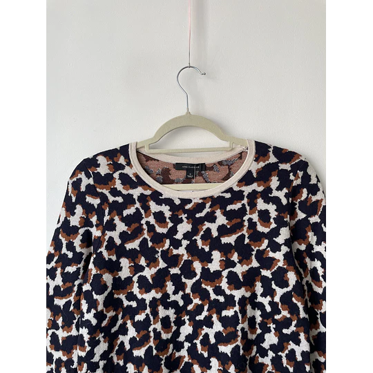 Sweater leopardo lana. Talla: S