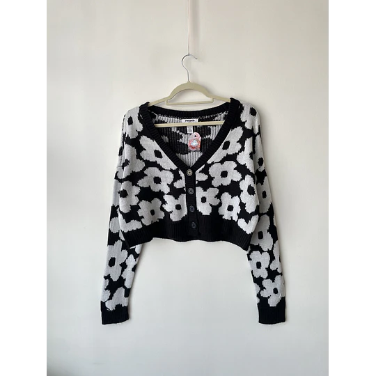 Cárdigan floral . Talla: M 