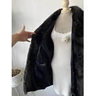 Abrigo felpudo negro. Talla: M/L 4