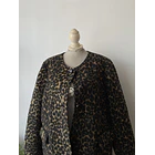 Abrigo leopardo lana. Talla: 18 (XL) 2