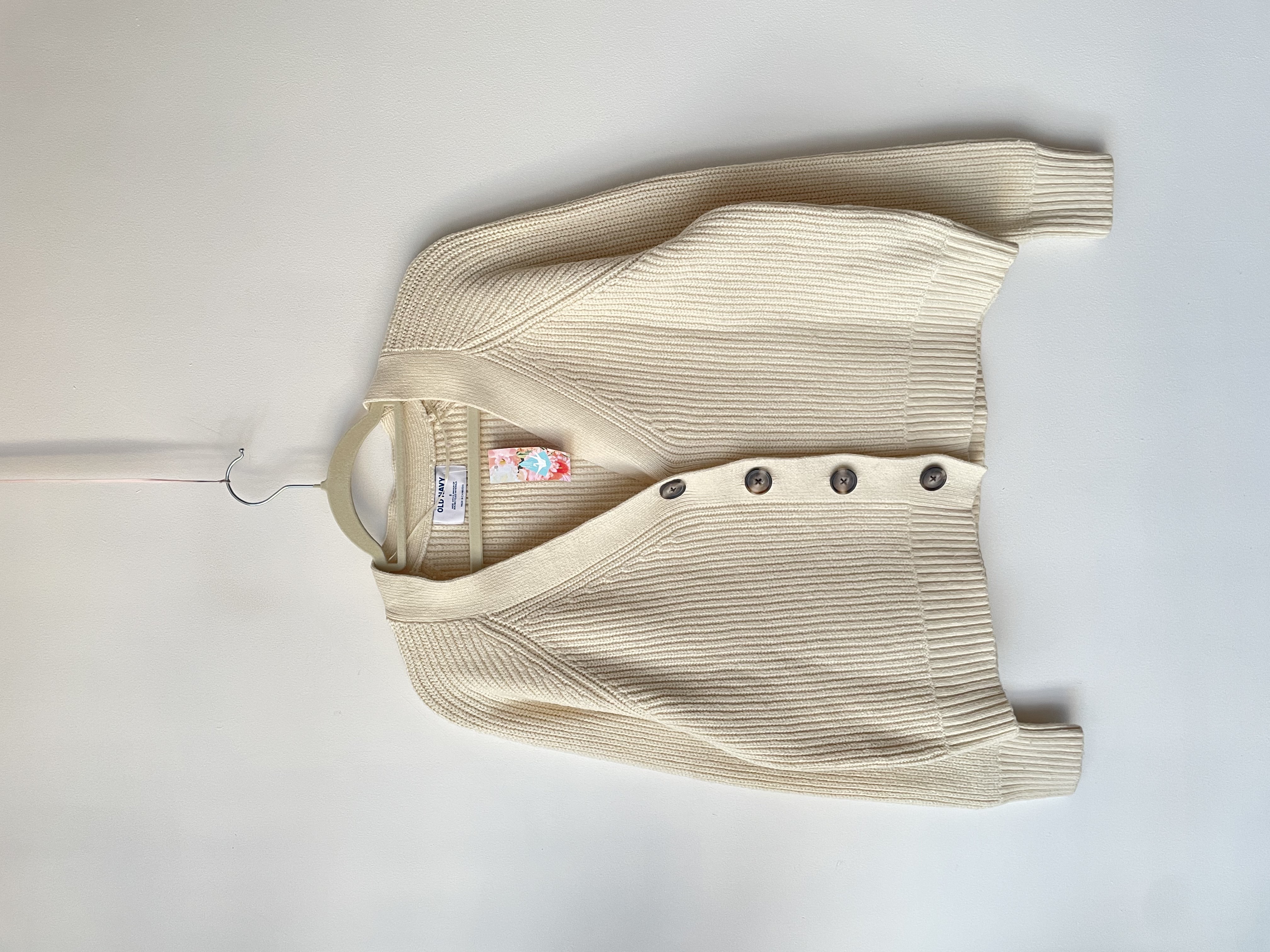 Cárdigan crema. Talla: S oversized 1