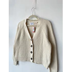 Cárdigan crema. Talla: S oversized 2
