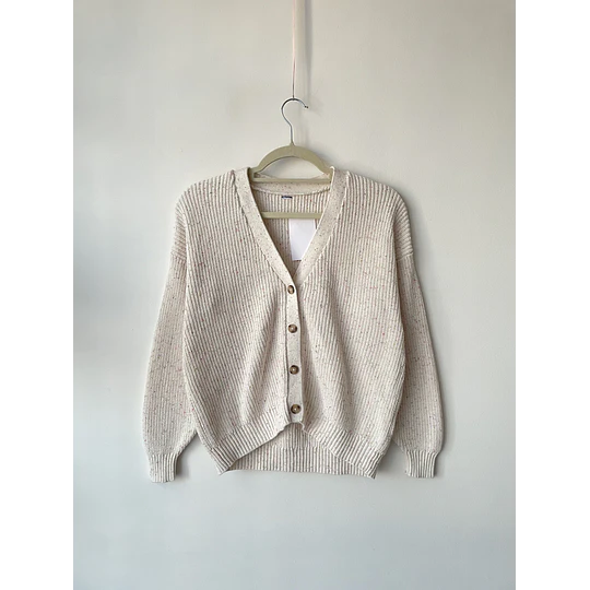 Cárdigan pintas. Talla: 10 niña (S mujer) 