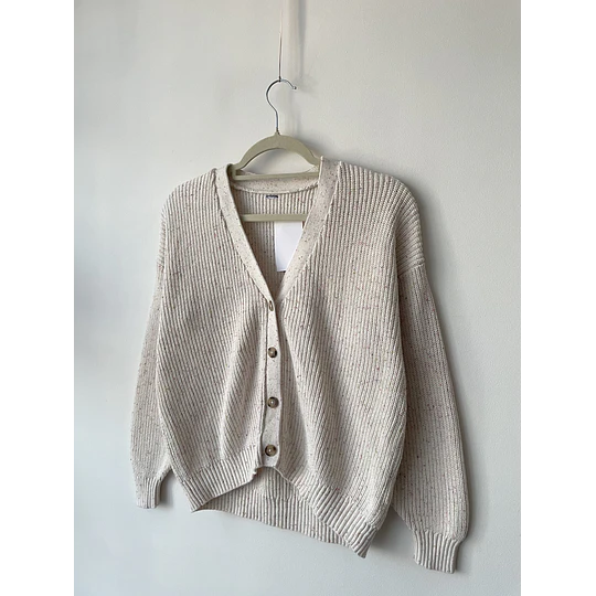 Cárdigan pintas. Talla: 10 niña (S mujer) 