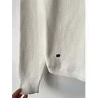 Sweater polo blanco. Talla: L  3