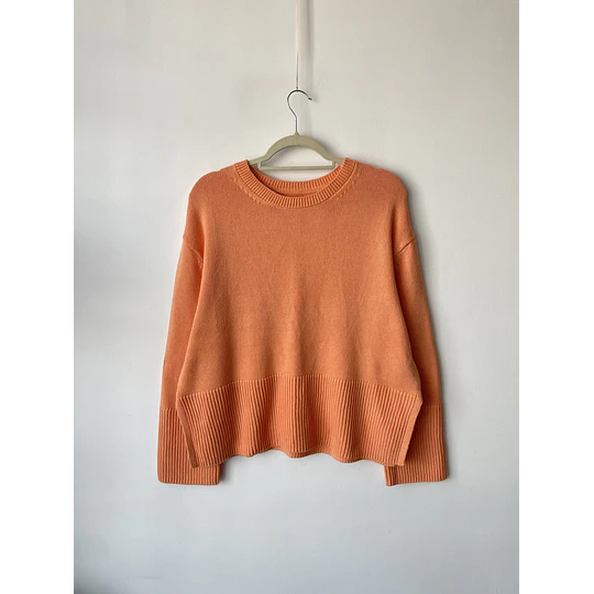 Sweater salmón algodón. Talla: M/L