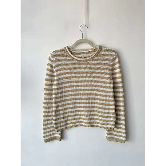 Sweater rayado. Talla: XS Holgado