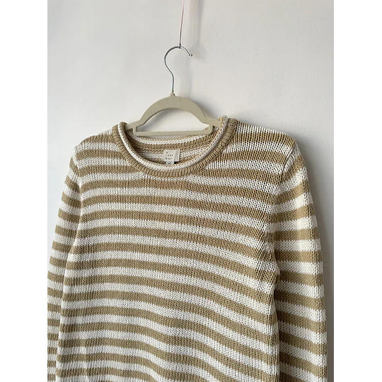 Sweater rayado. Talla: XS Holgado